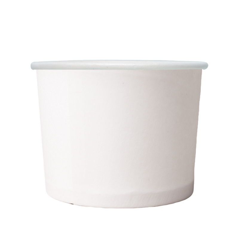 White Takeout continens cibum